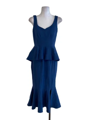 Blue Peplum Dress