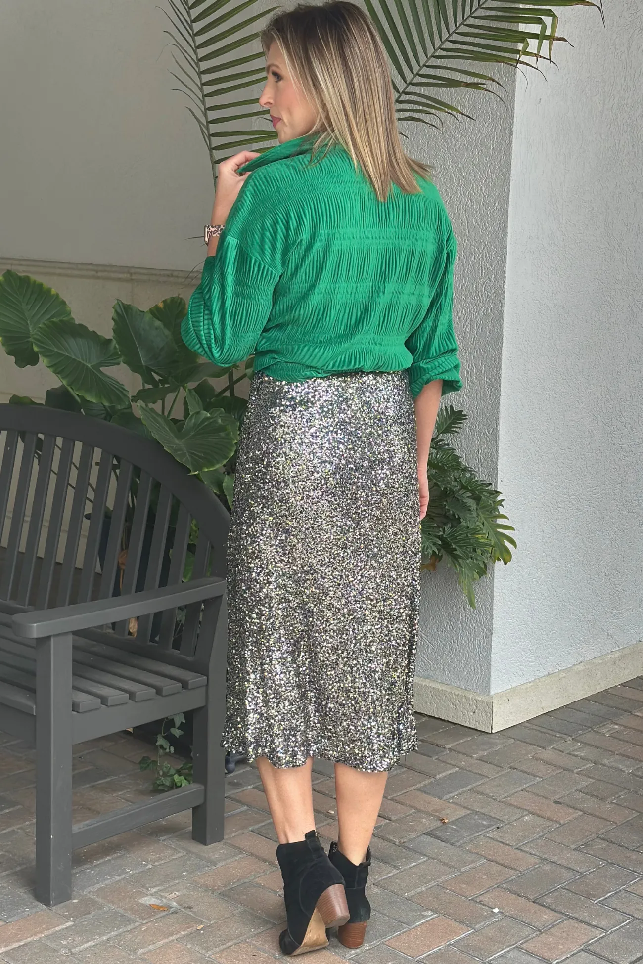 Bonnie Sequin Maxi Skirt