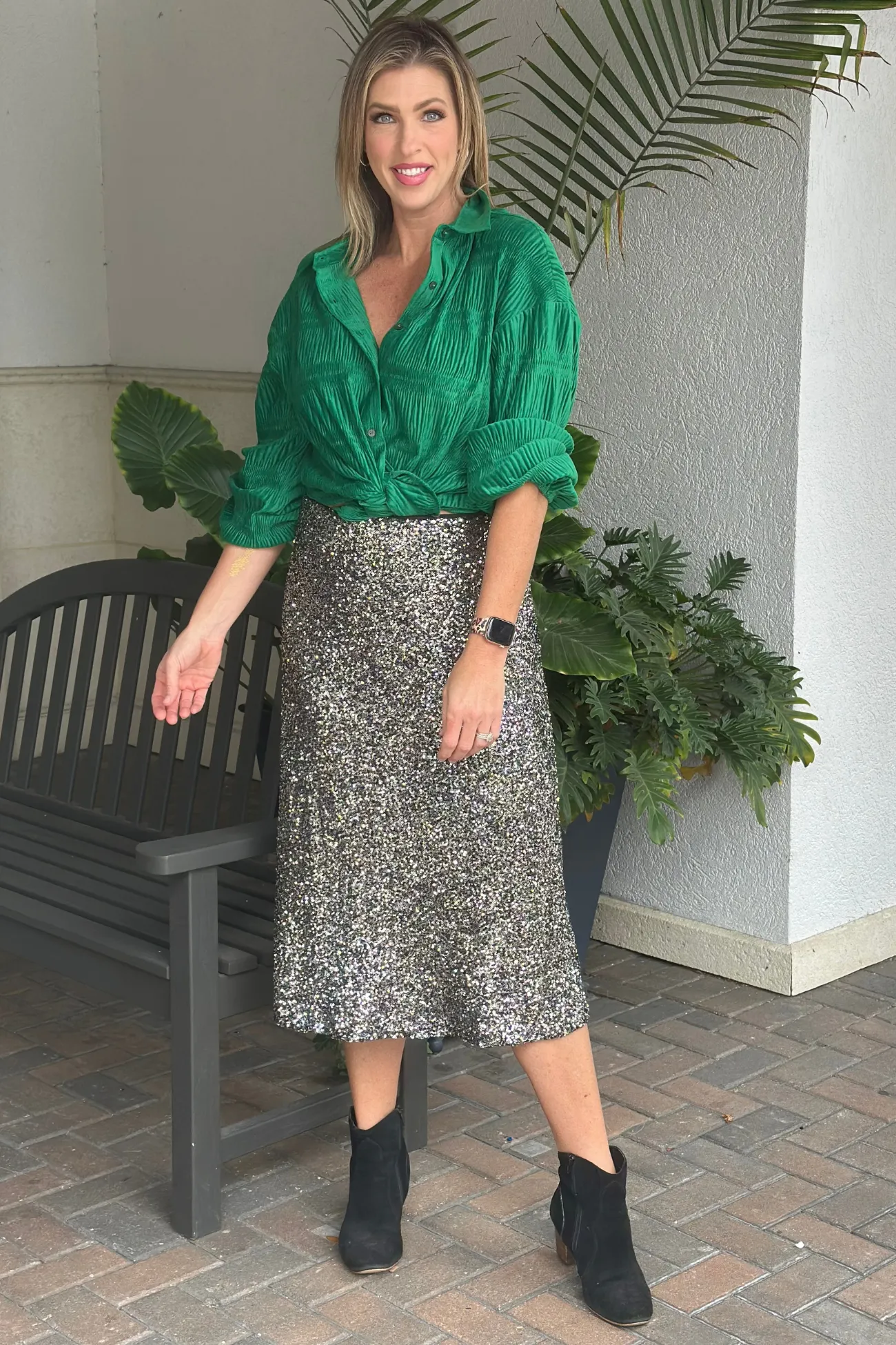 Bonnie Sequin Maxi Skirt