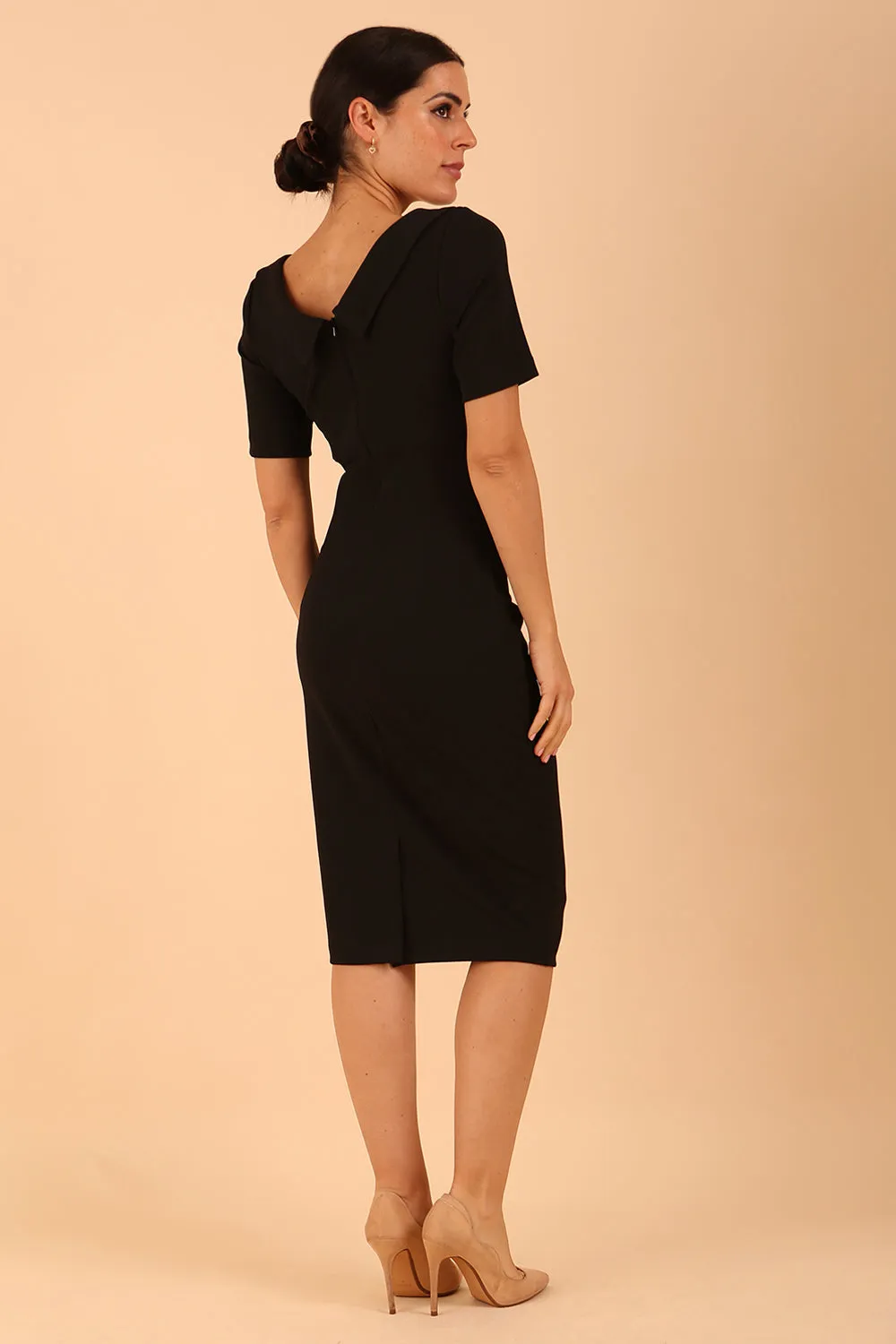 Camille Marvel Short Sleeve Pencil Dress