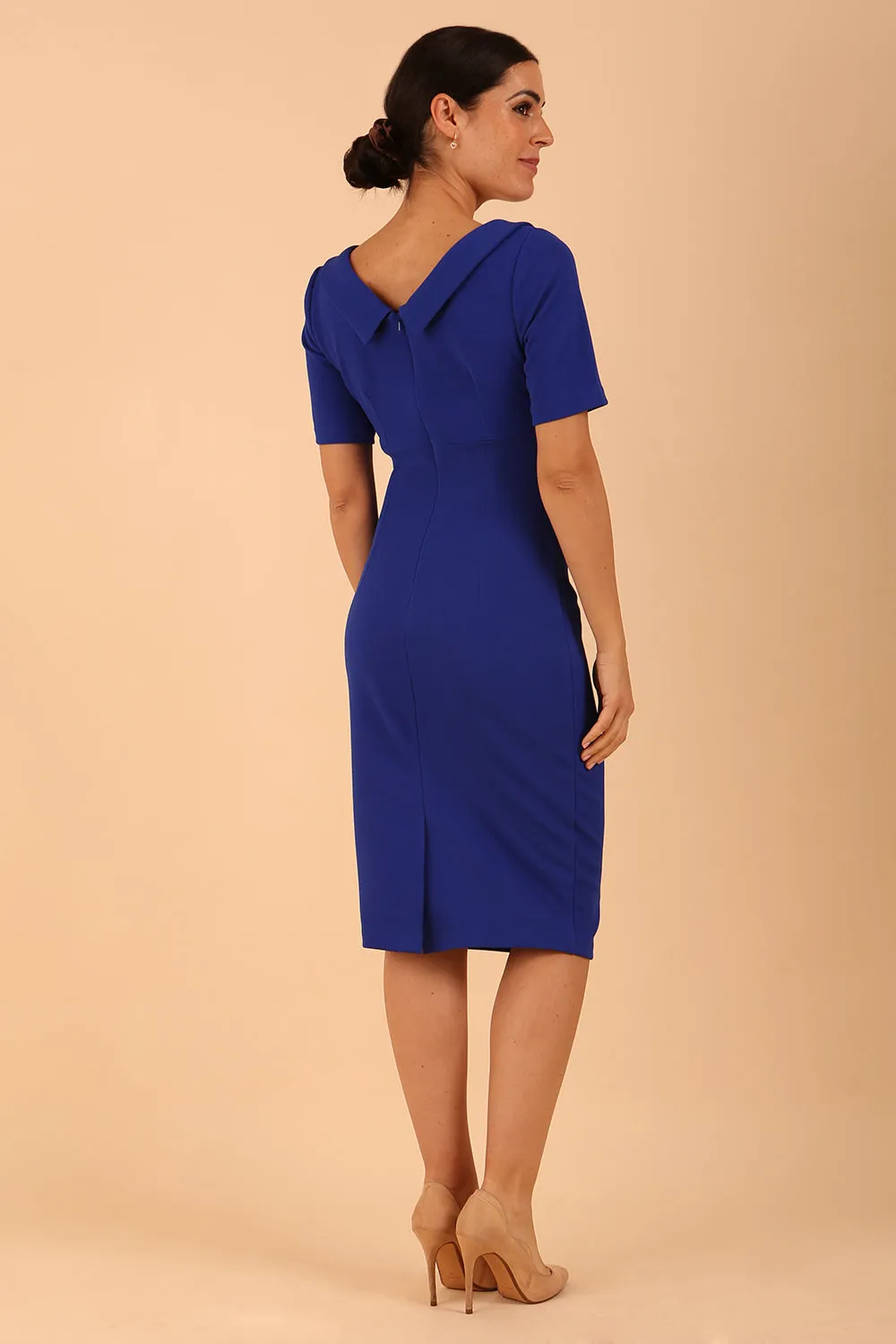 Camille Marvel Short Sleeve Pencil Dress