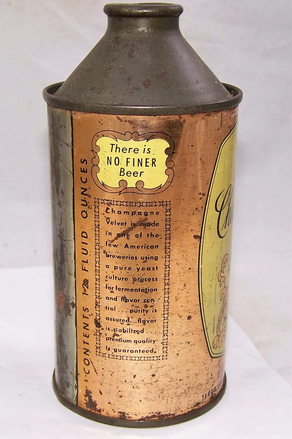 Champagne Velvet Cone Top Beer Can