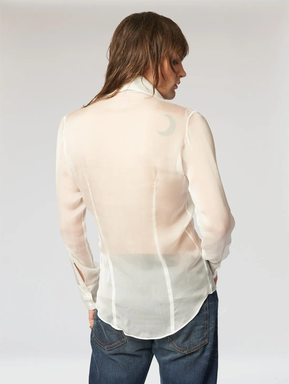 CHANTAL SILK SHIRT IN WHITE - Man