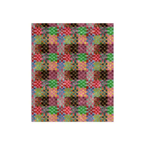 Checkerland Crushed Velvet Throw