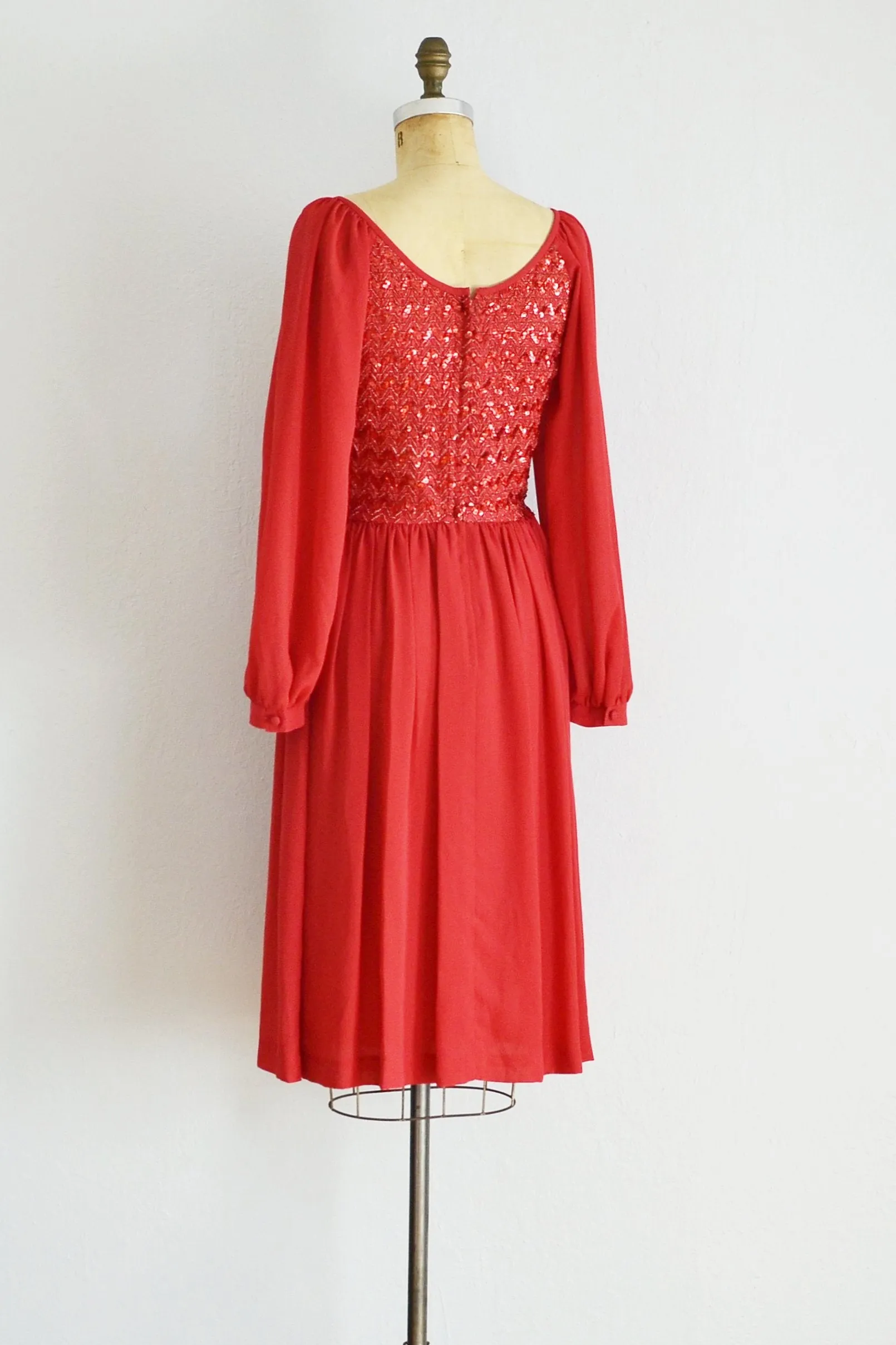 Chiffon Sequin Dress