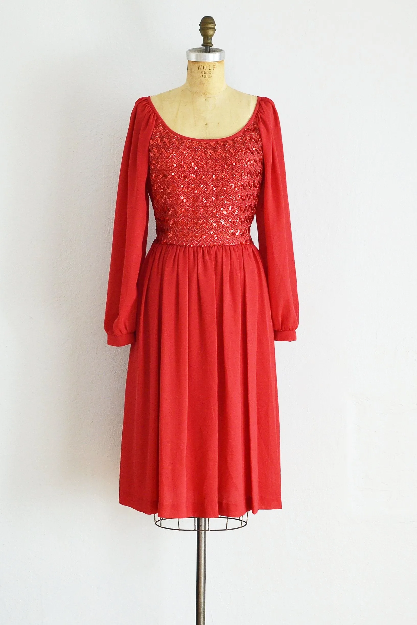 Chiffon Sequin Dress