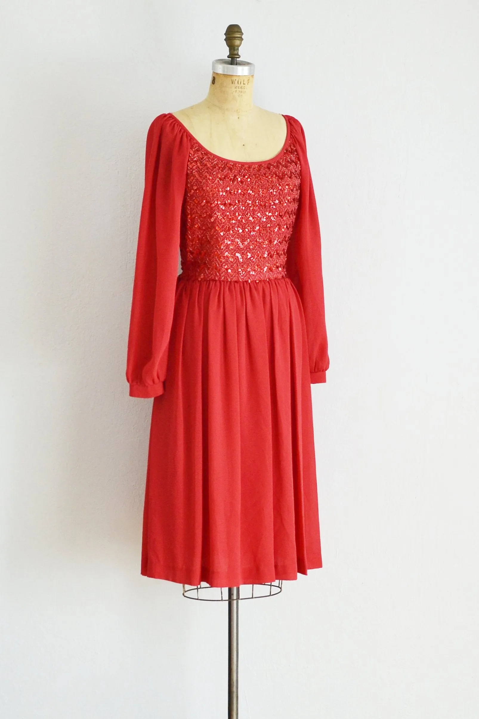 Chiffon Sequin Dress