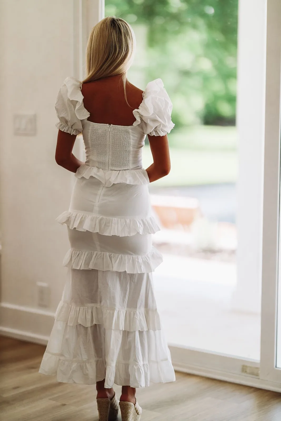 Close to Your Heart Maxi Dress - White