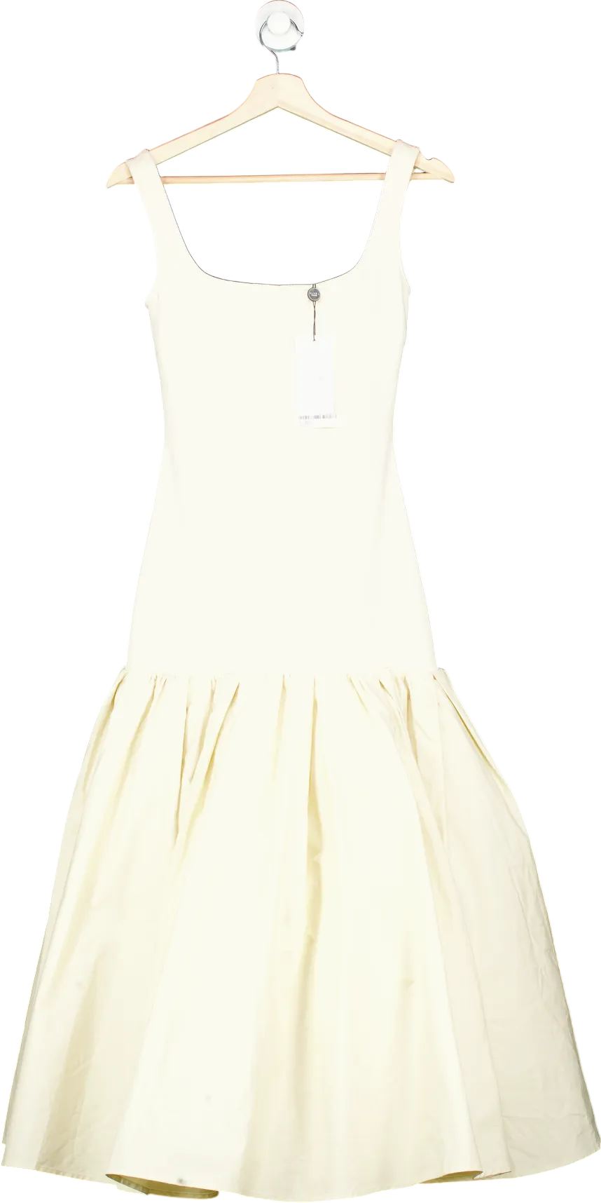 Club L London Cren Drop-Waist Midi Dress with Peplum Hem UK 06