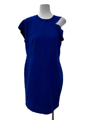 Cobalt Blue Off Shoulder Pencil Dress