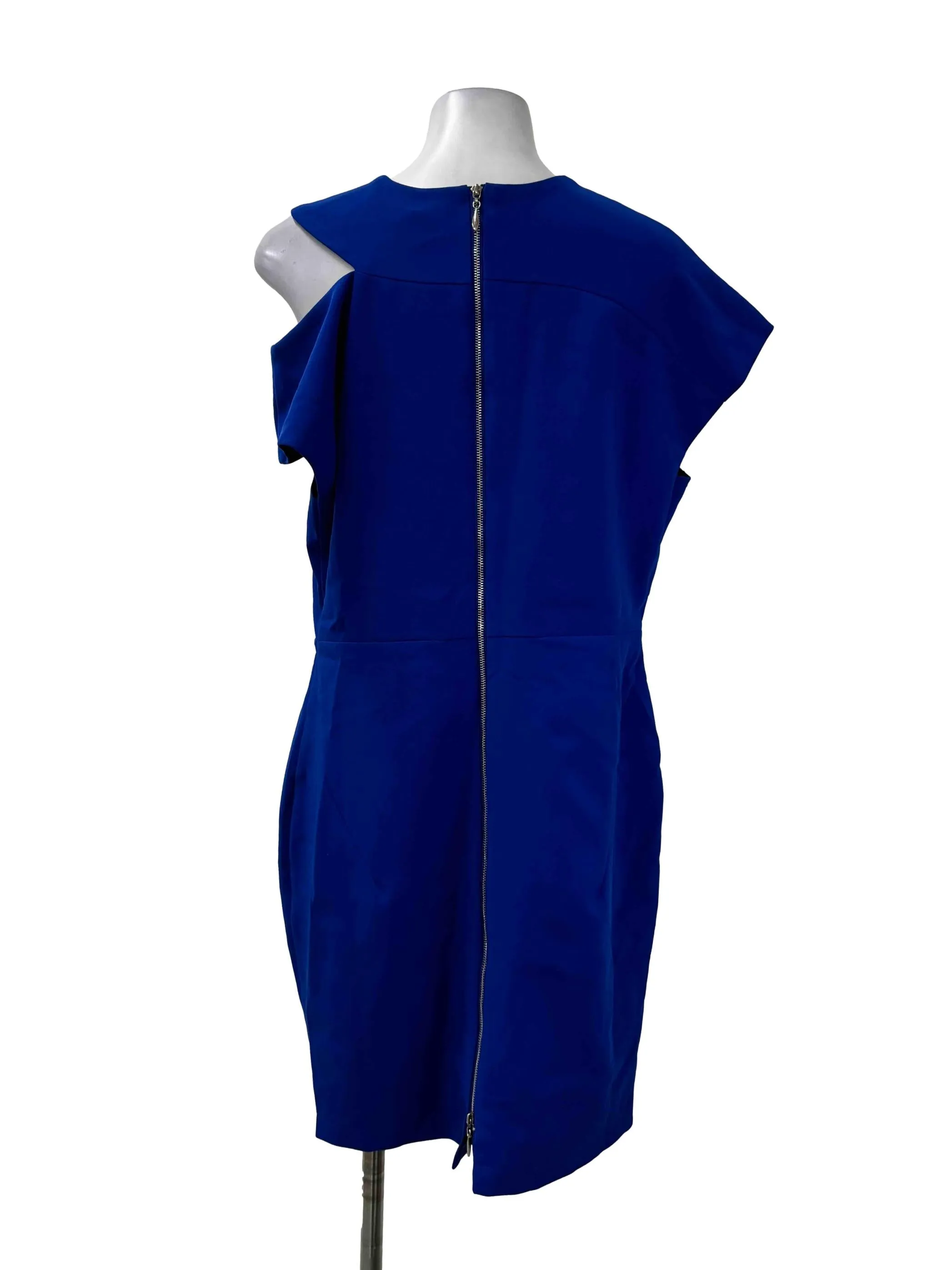 Cobalt Blue Off Shoulder Pencil Dress