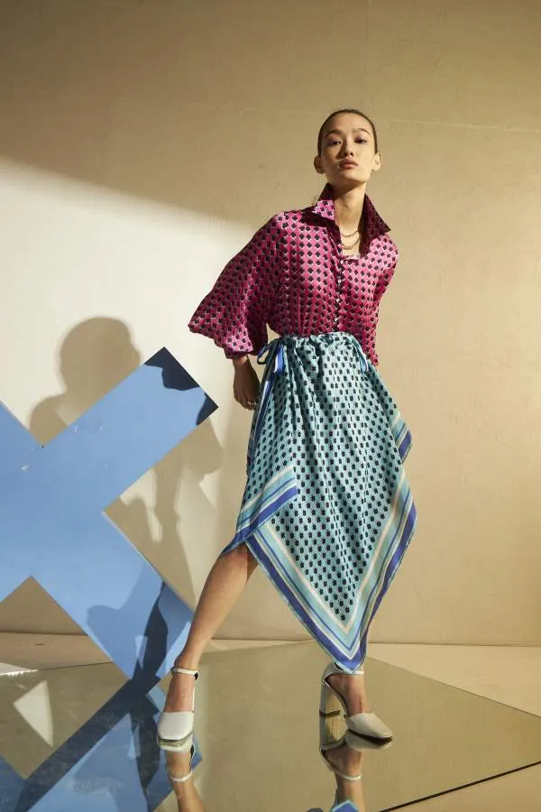 Cuin   I    Mat Skirt Modal Satin