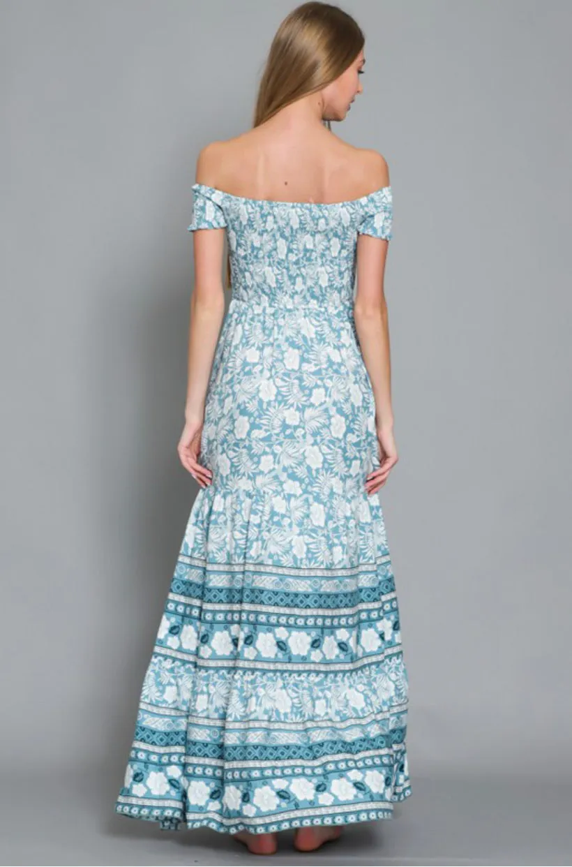 D56 CORNFLOWER MAXI DRESS