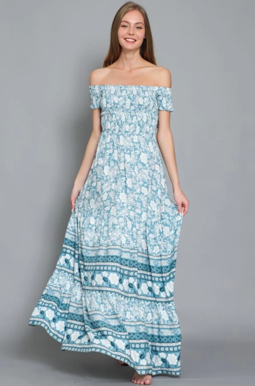 D56 CORNFLOWER MAXI DRESS