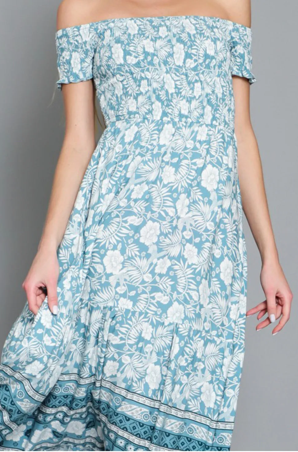 D56 CORNFLOWER MAXI DRESS