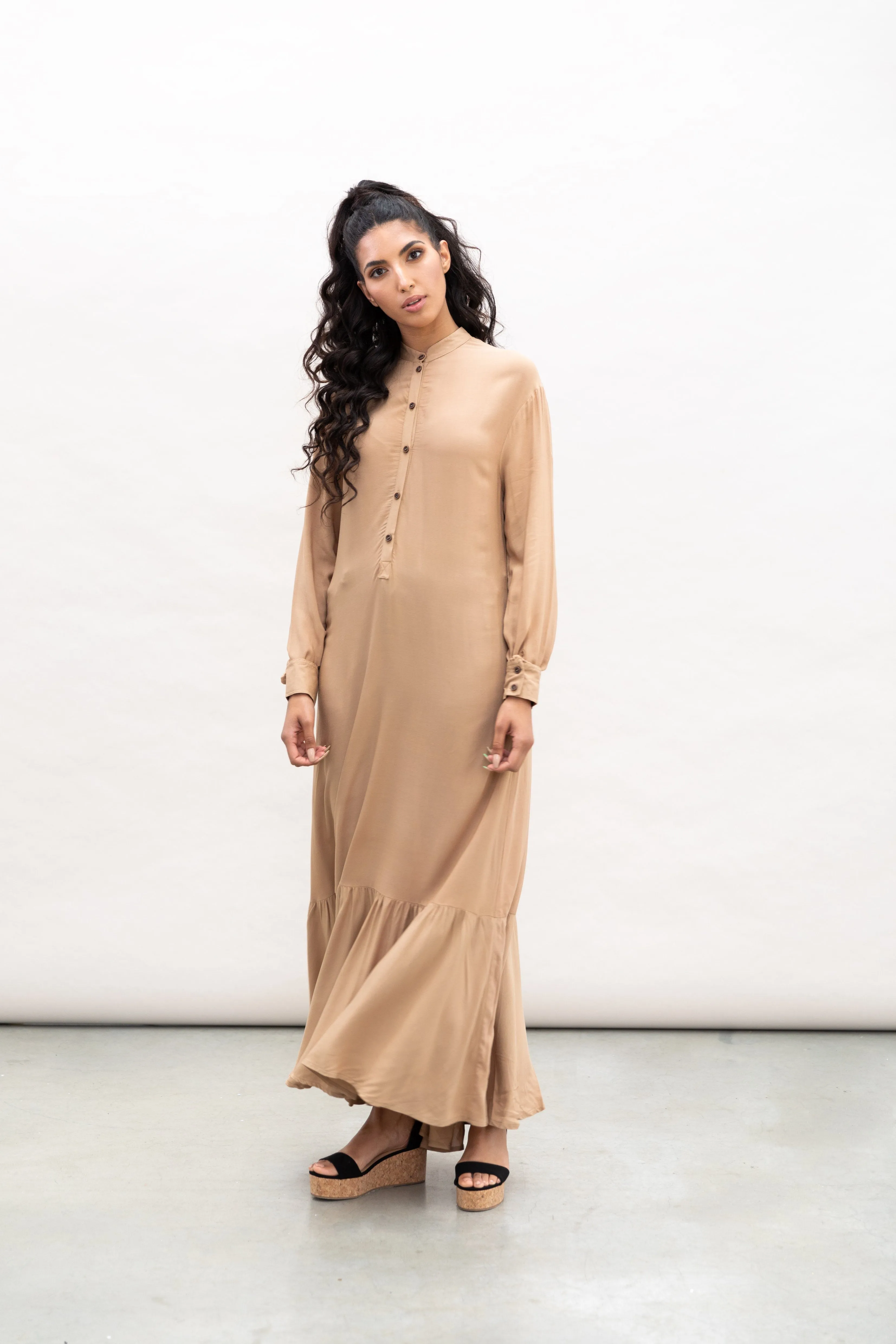 Dalia Maxi Dress - Camel