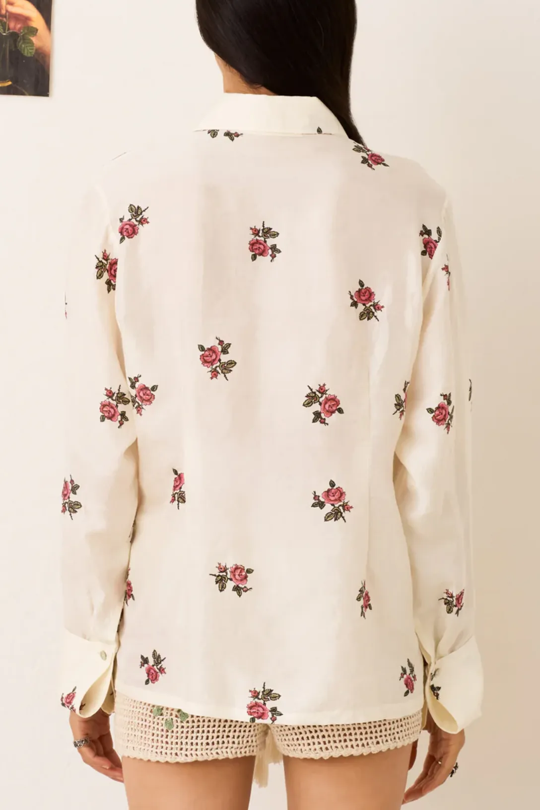 Dana Little Rosebud Shirt | White Rosebud