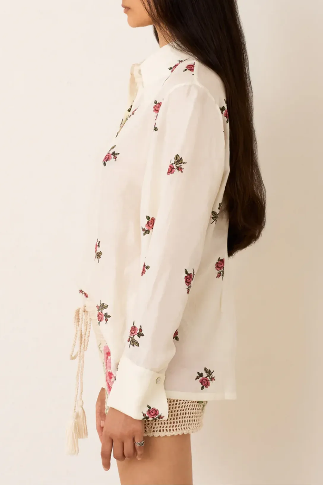 Dana Little Rosebud Shirt | White Rosebud