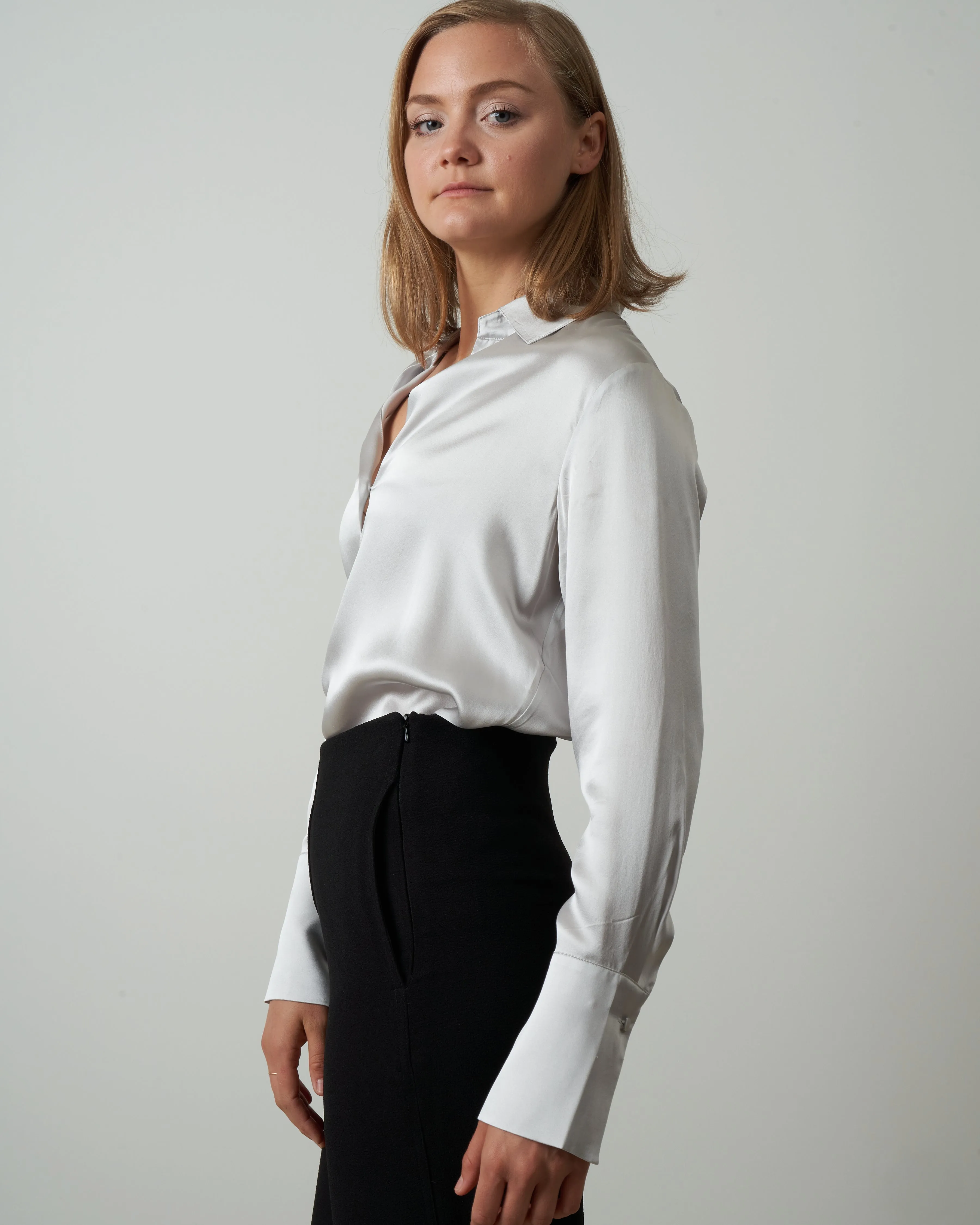 daria blouse - silver