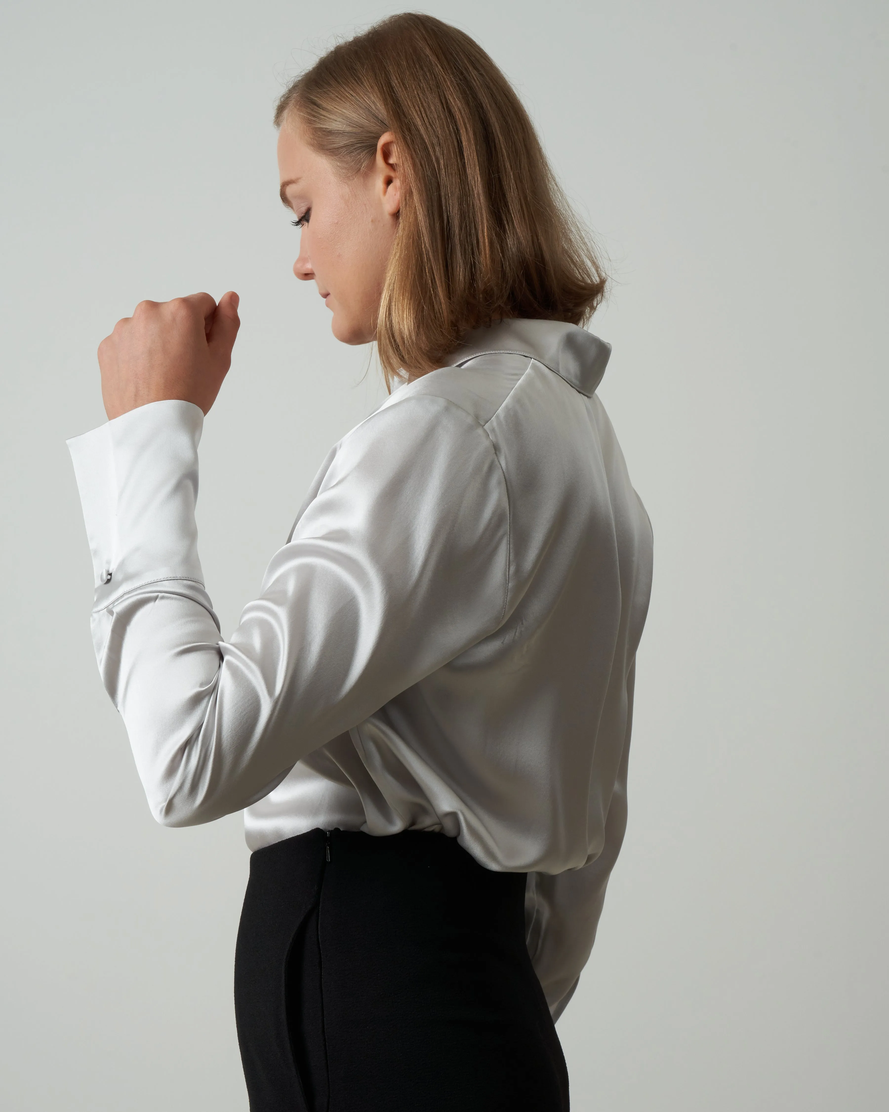 daria blouse - silver