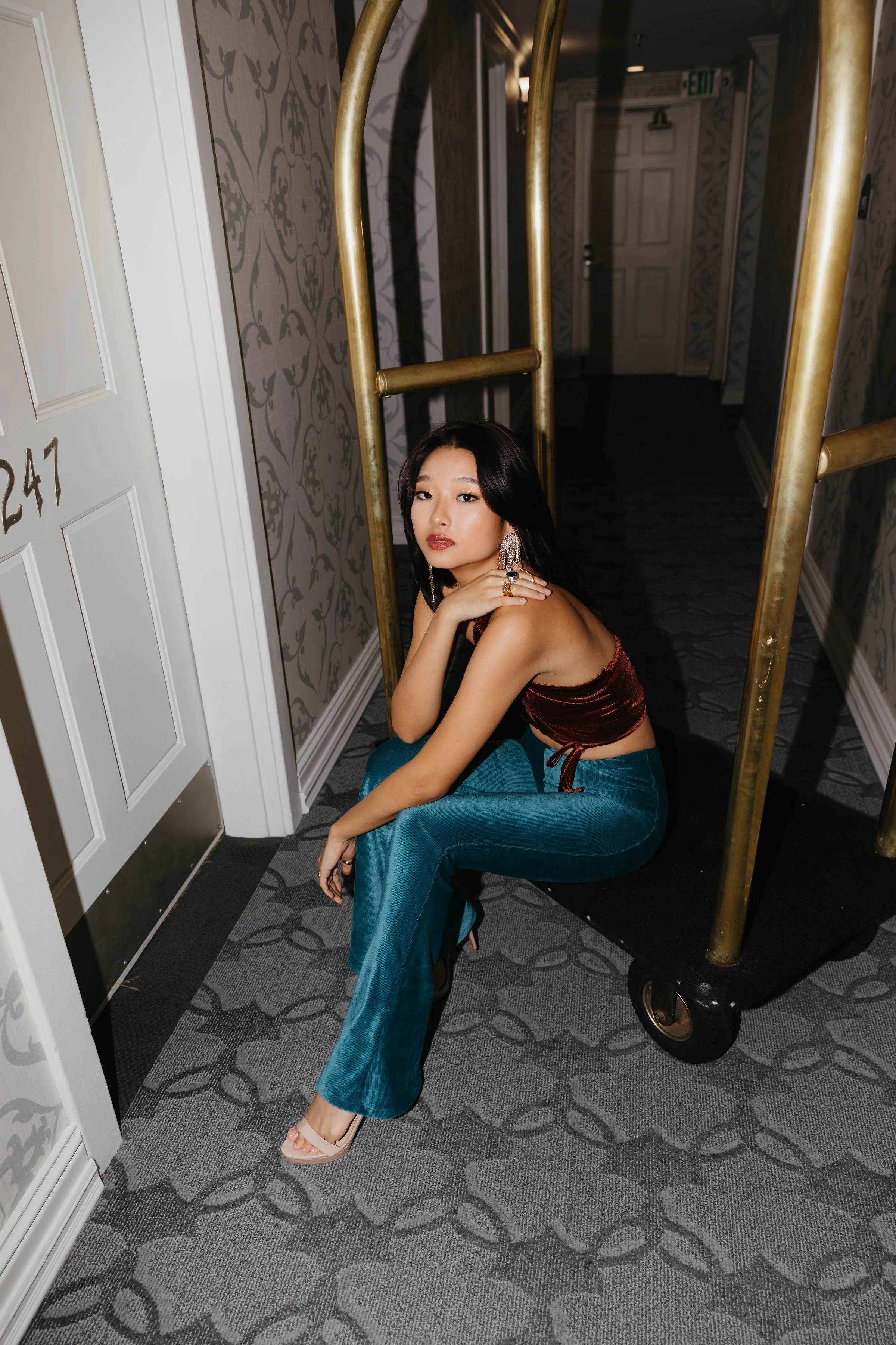 Day Dreaming Crop Top in Cinnamon