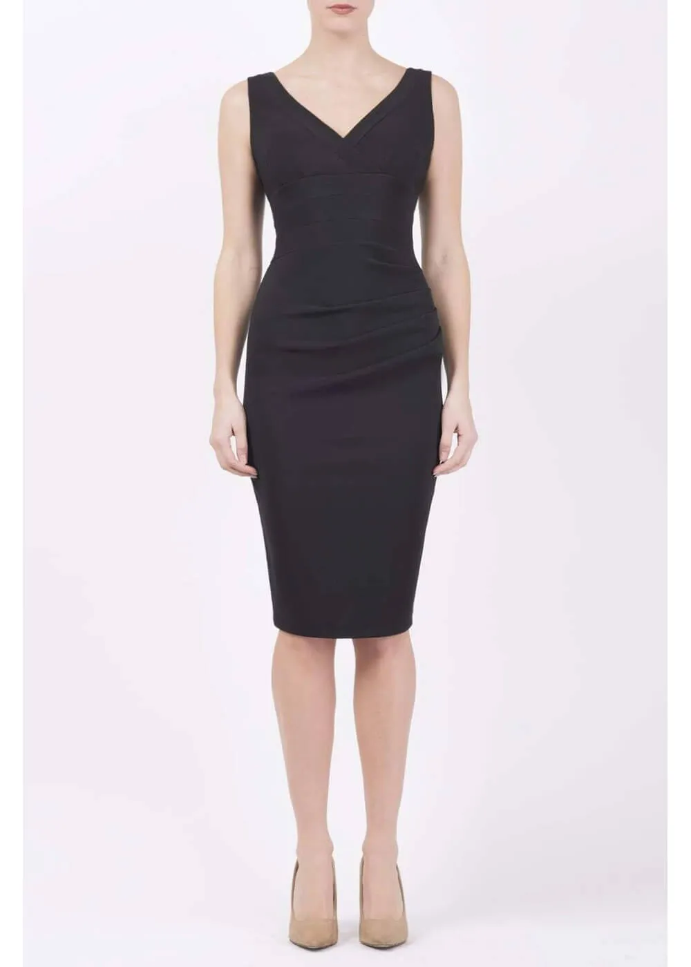 Diva Catwalk Banbury 50's Pencil Dress Black