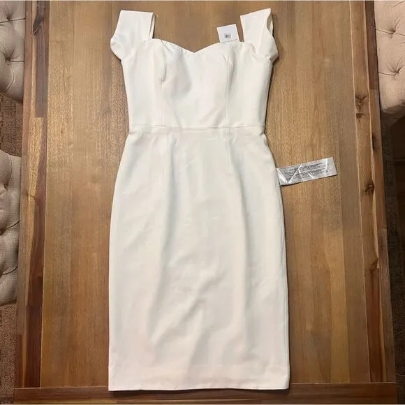 Dress The Population Bailey Dress in Off-White Size Large