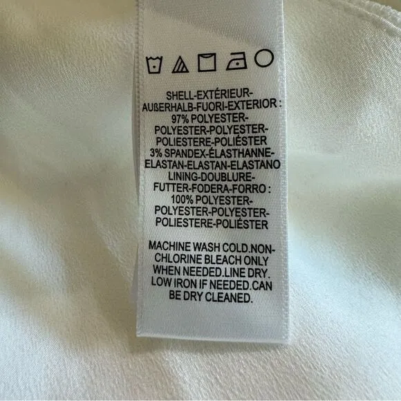 Dress The Population Bailey Dress in Off-White Size Large