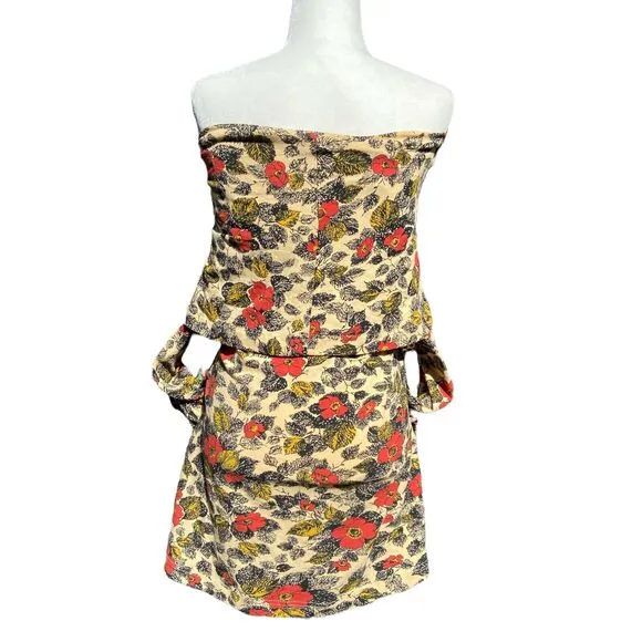Effie’s Heart Floral Off the Shoulder Mini Dress Size Small With Pockets!