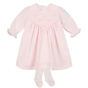 Elsa Dress with Pleat Detail & Tights