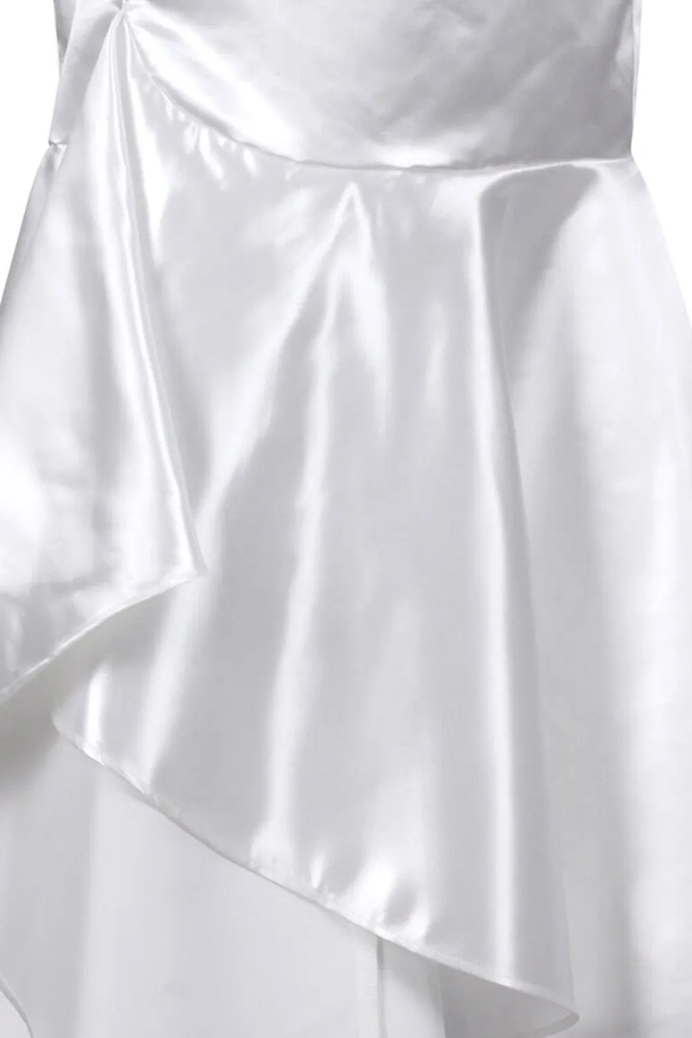 Elya Custom Made White Long Skirt with Ruffle