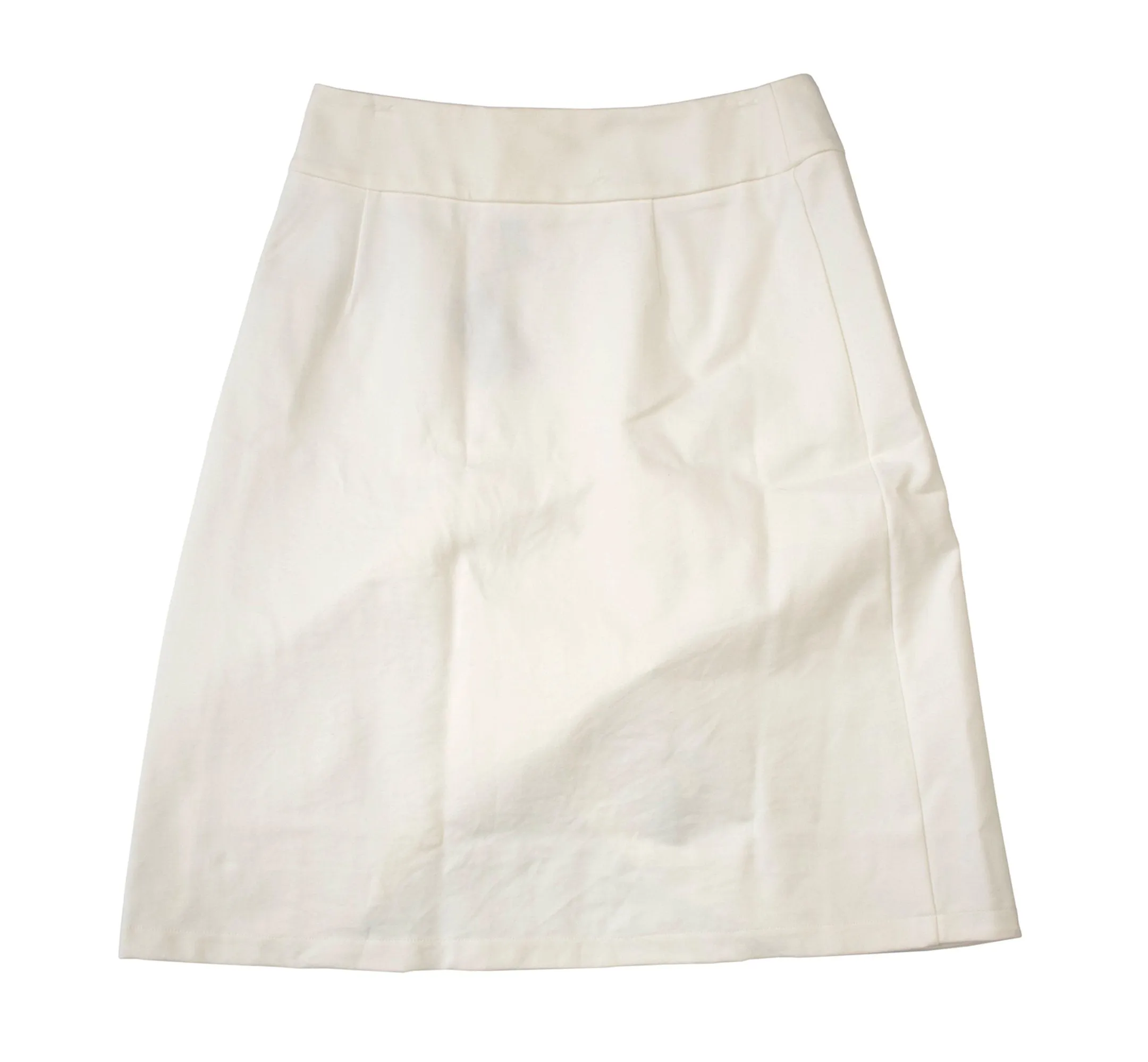 English Italian PolySpandex White Skirt