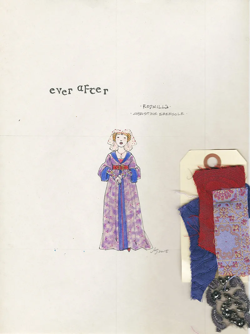 EVER AFTER- Christine Ebersole as 'Rodmilla' Original sketch by Jess Goldstein