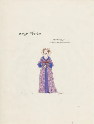 EVER AFTER- Christine Ebersole as 'Rodmilla' Original sketch by Jess Goldstein