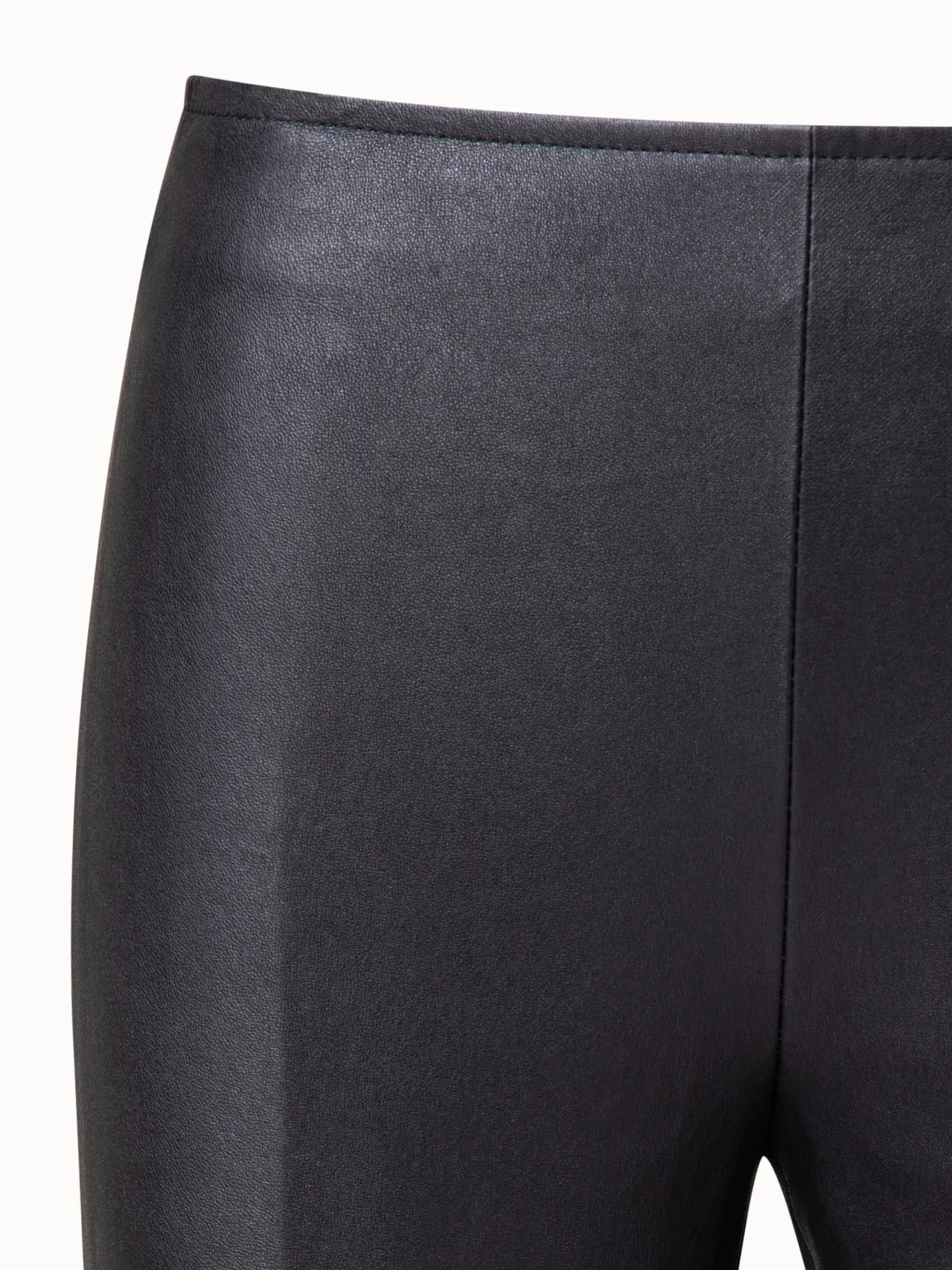 Fitted Nappa Leather and Jersey Pants