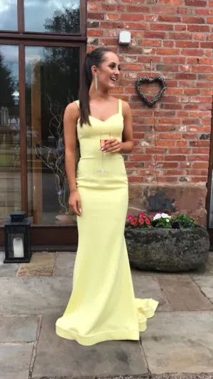 Fitted Yellow Prom Dress