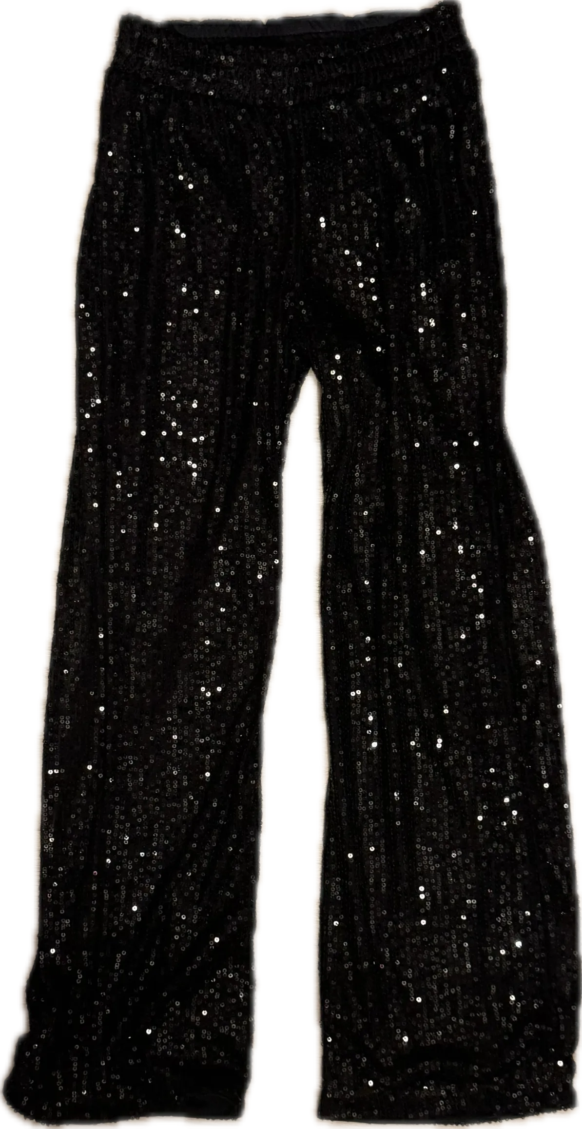 Flowers By Zoe- Black Sequin Pants