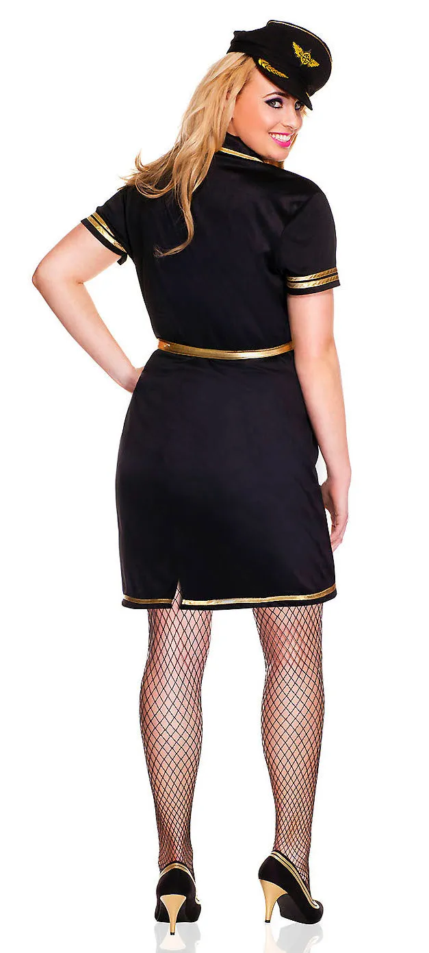 Foxy Flight Attendant Plus Size