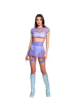 FR129 - Astro Sequin Skater Skirt