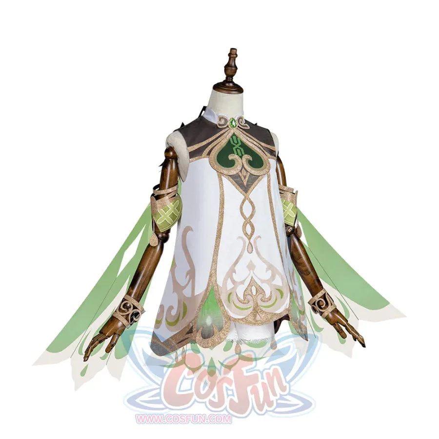 Genshin Impact Nahida/Lesser Lord Kusanali Cosplay Costume C02966  A