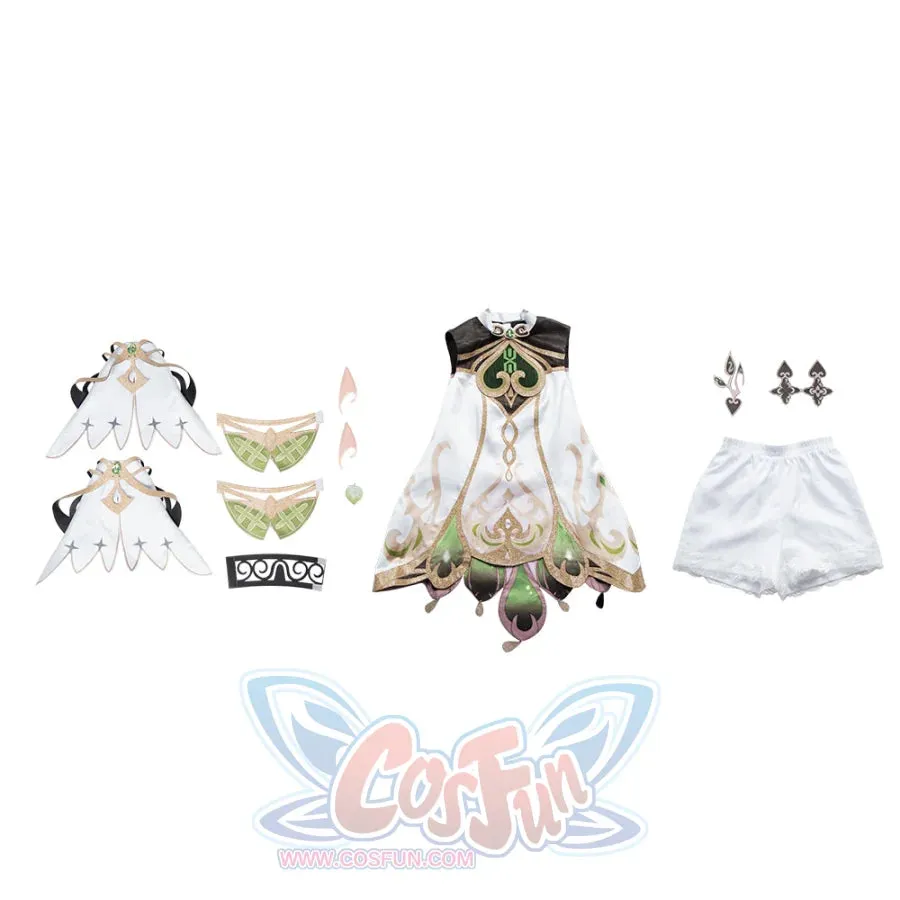 Genshin Impact Nahida/Lesser Lord Kusanali Cosplay Costume C02966  A