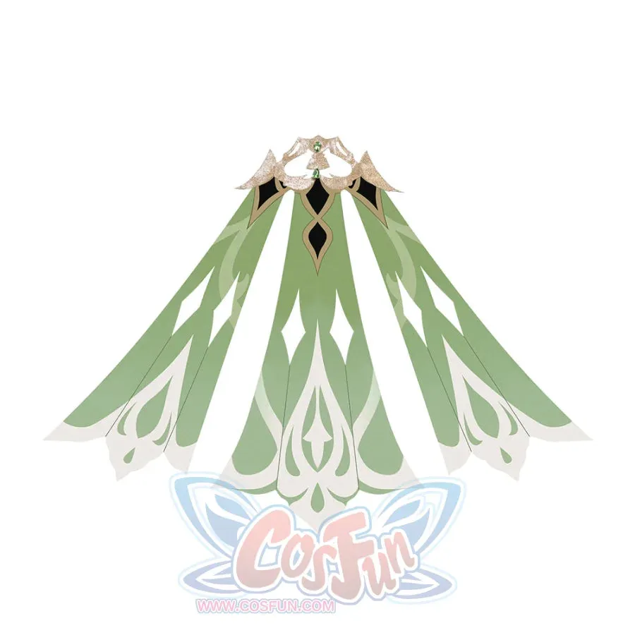 Genshin Impact Nahida/Lesser Lord Kusanali Cosplay Costume C02966  A
