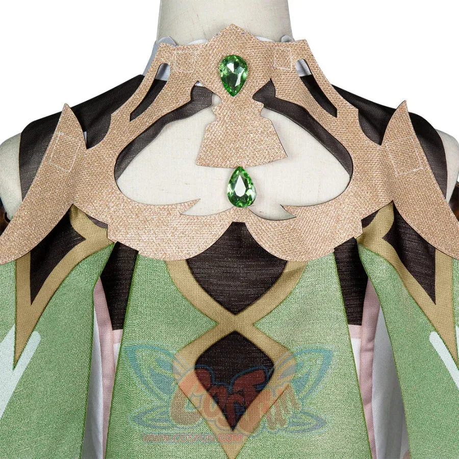 Genshin Impact Nahida/Lesser Lord Kusanali Cosplay Costume C02966  A