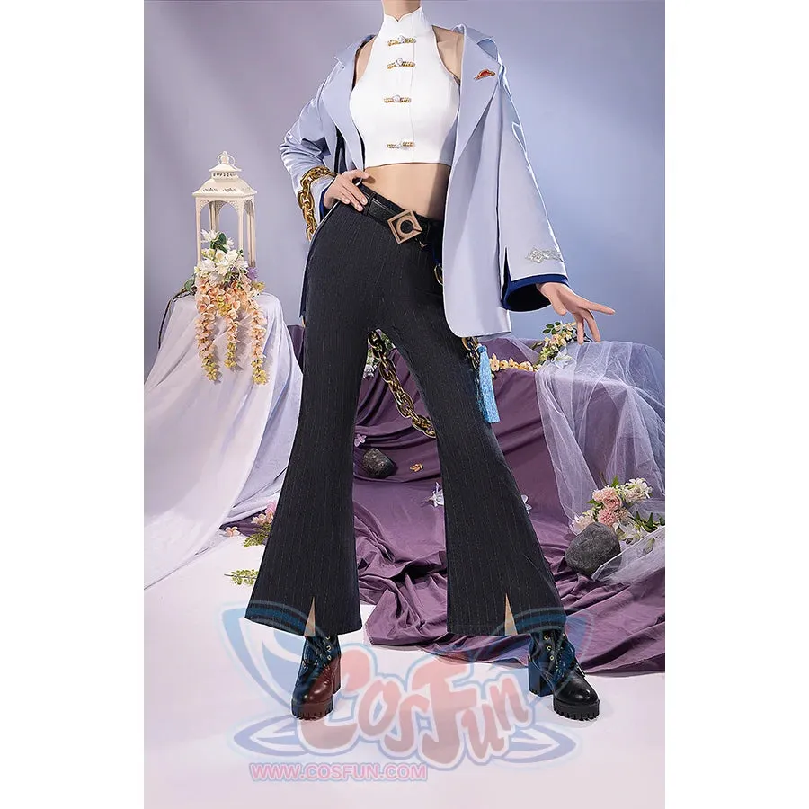Genshin Impact x Pizzahut Yelan Cosplay Costume C07479  AA