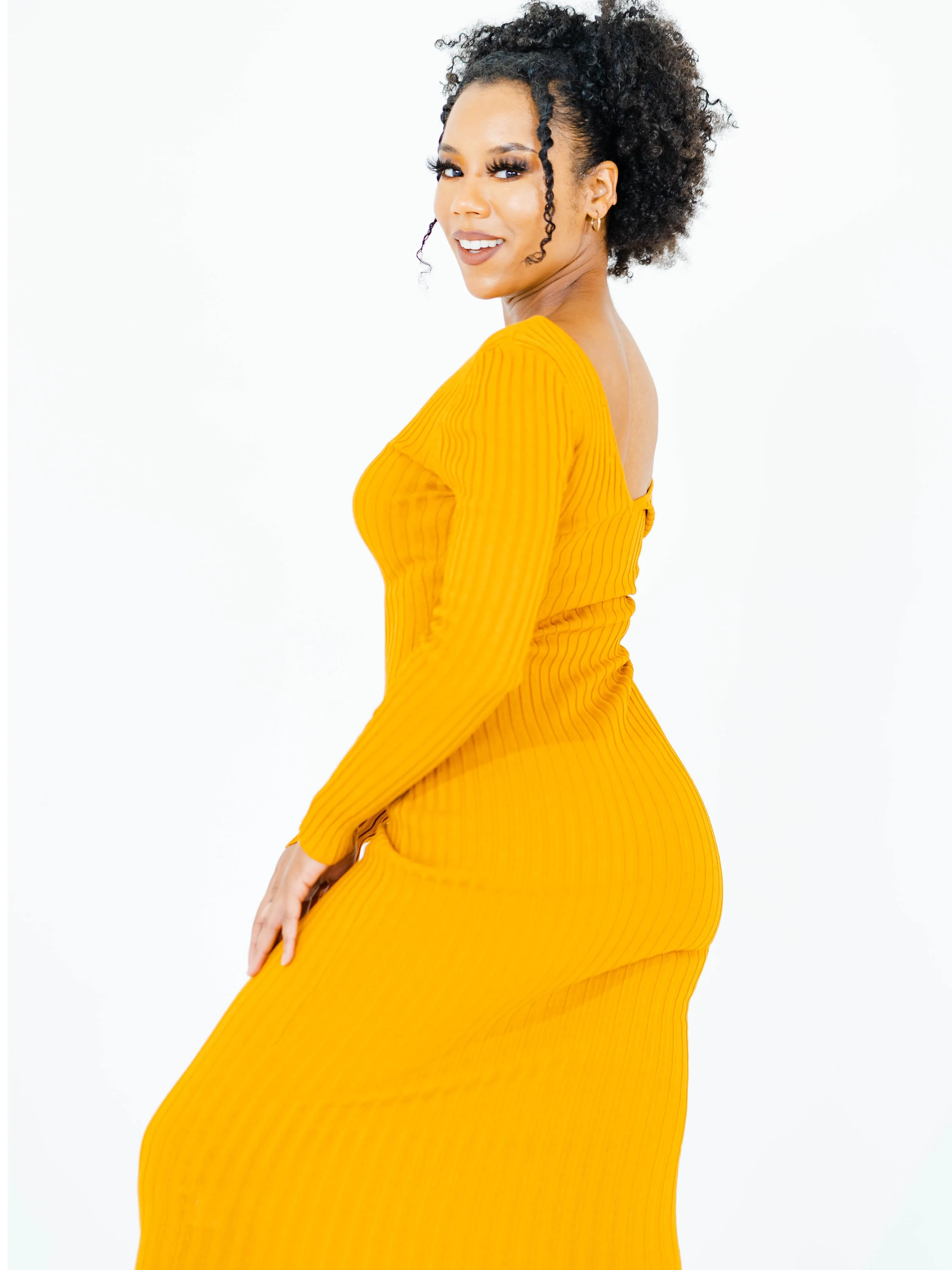 Get Me Bodied Dress - Gold