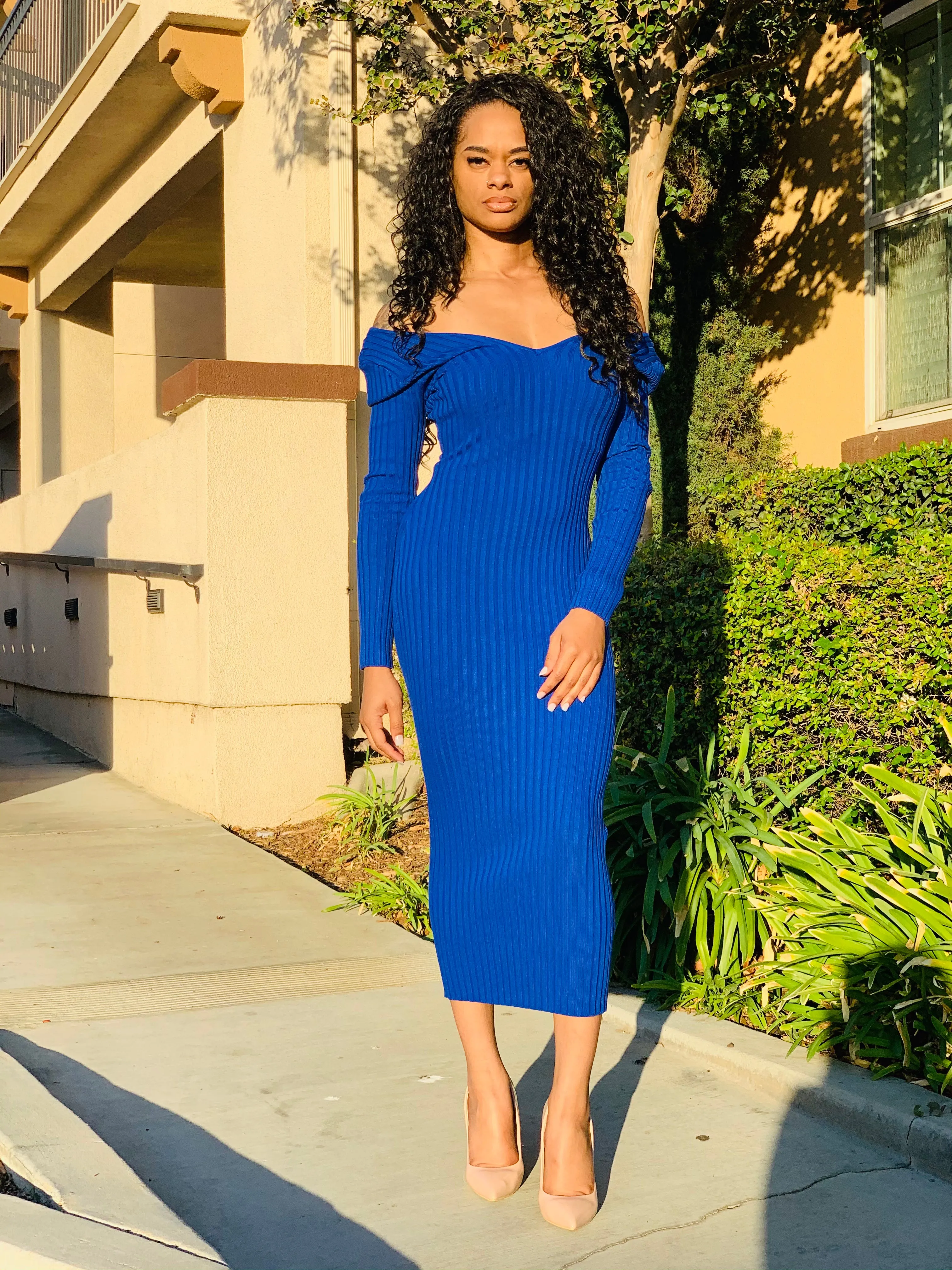 Get Me Bodied Dress - Royal Blue