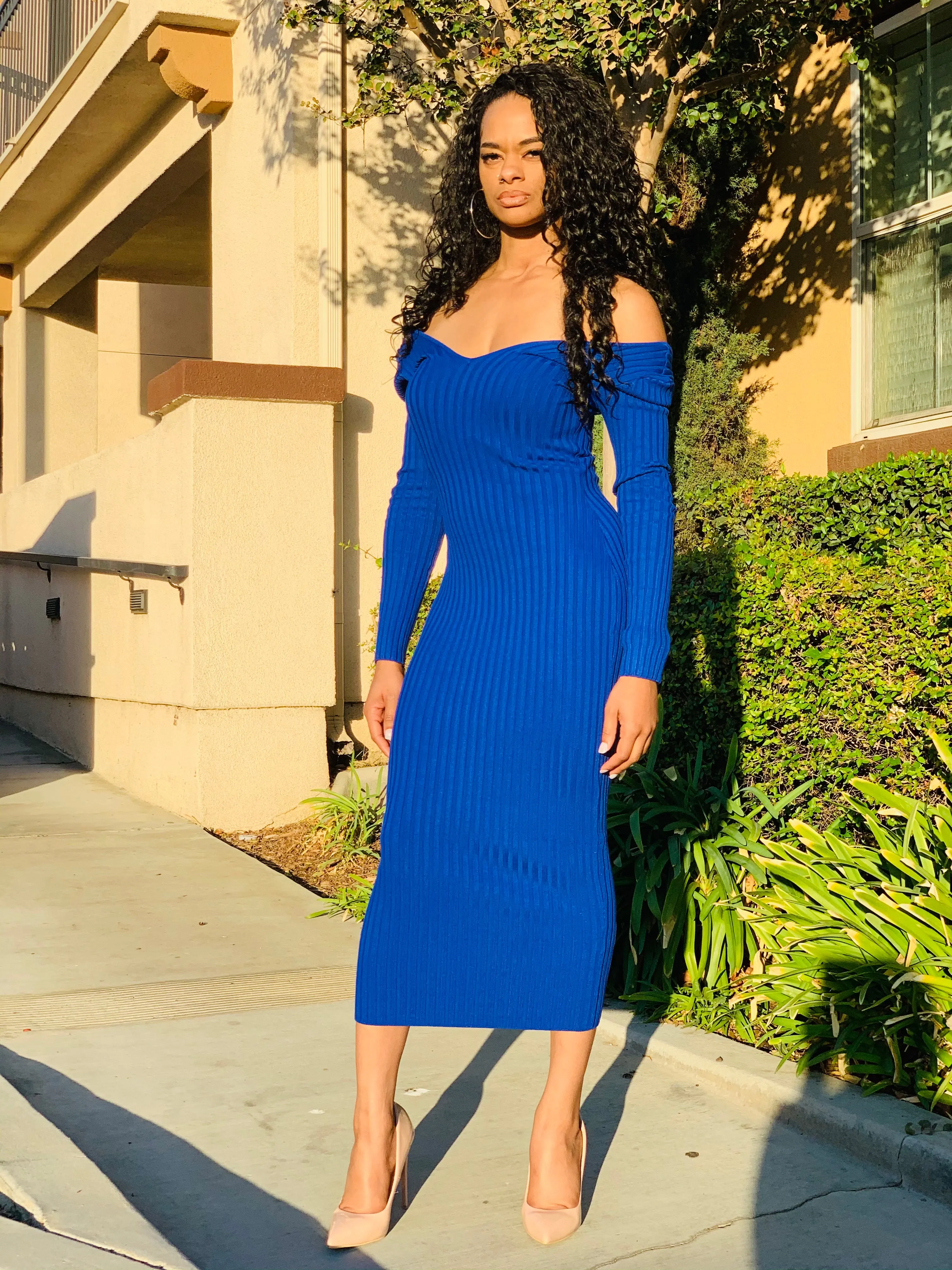 Get Me Bodied Dress - Royal Blue