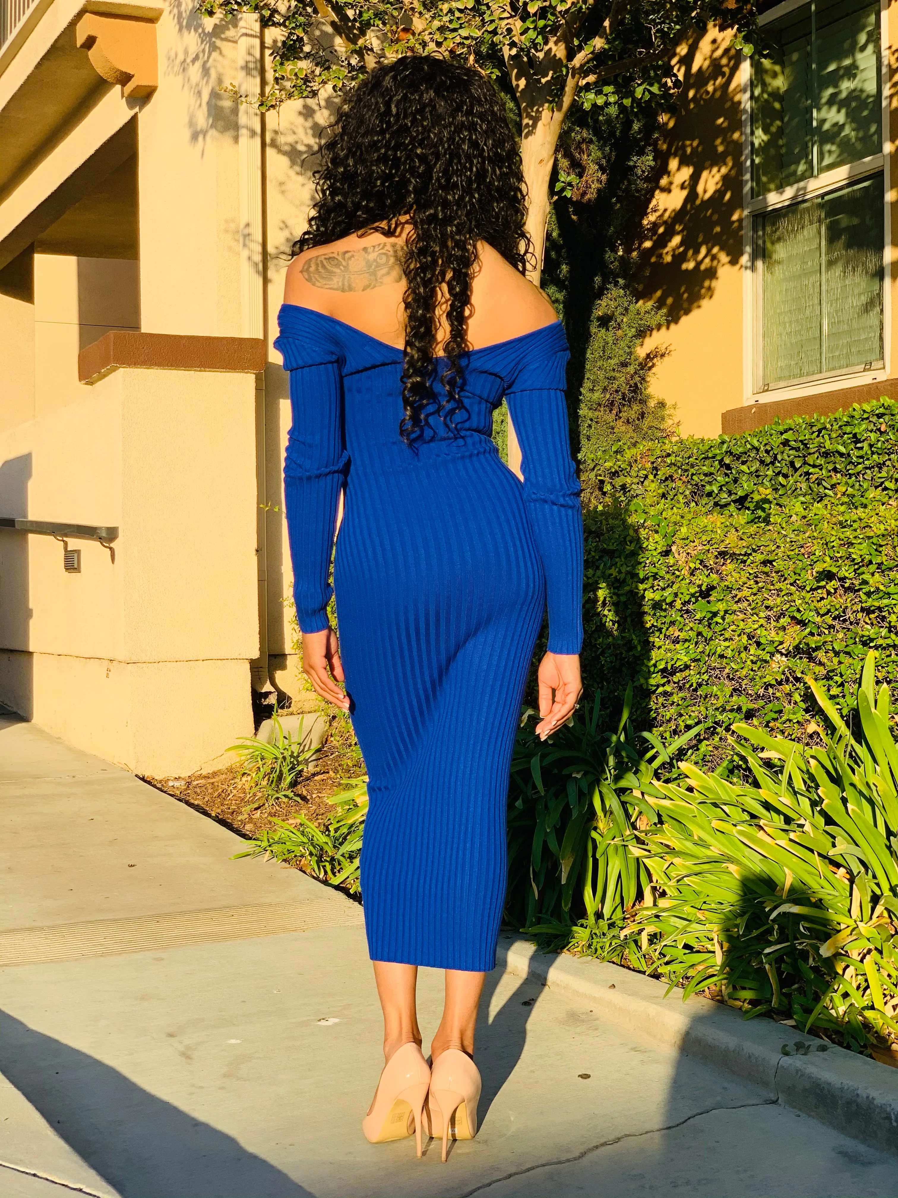 Get Me Bodied Dress - Royal Blue