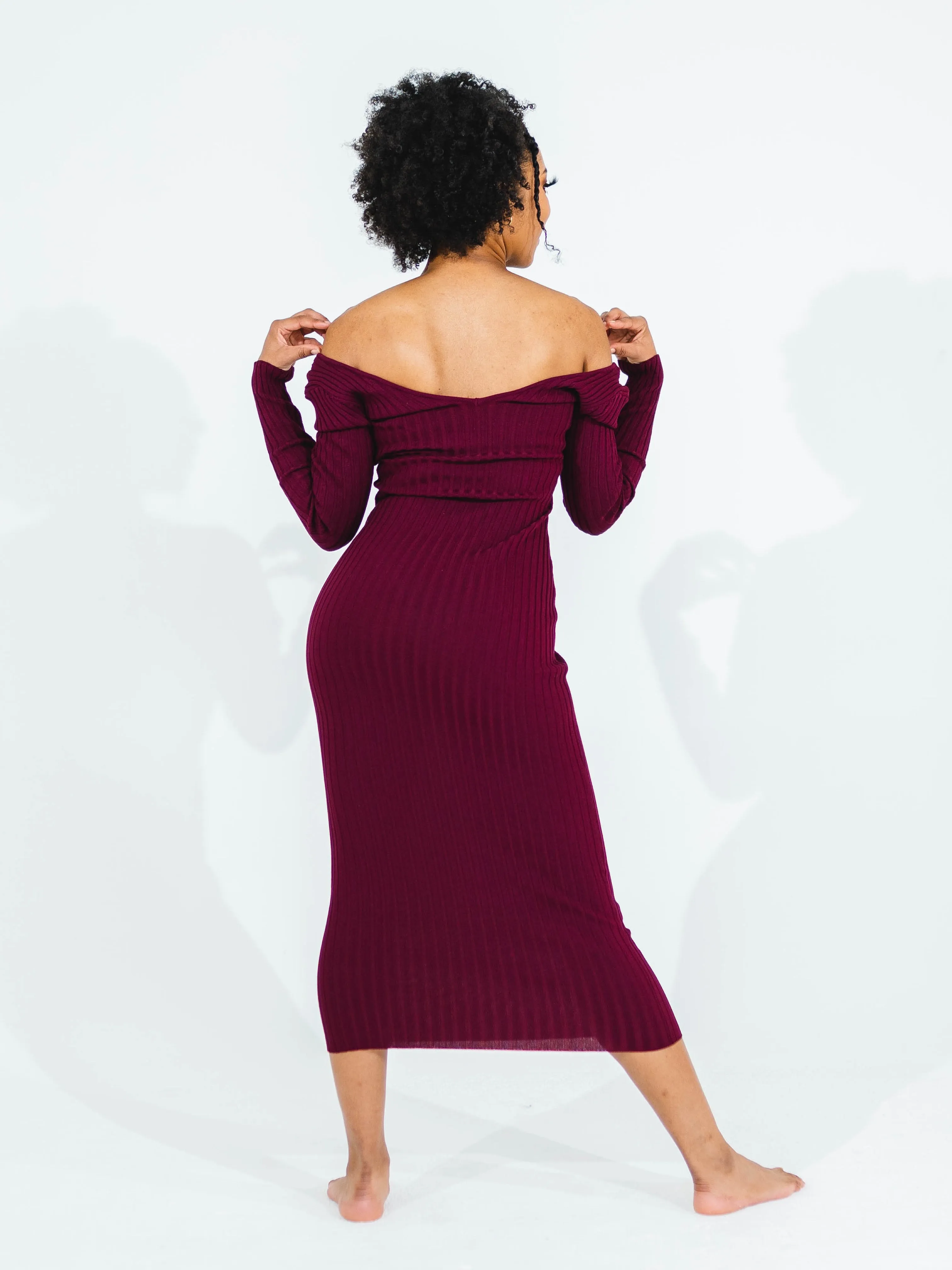 Get Me Bodied Dress - Wine