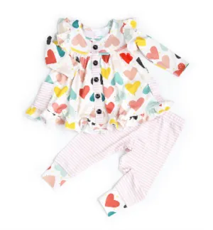 Gigi and Max Jayde Ruffle Peplum & Legging Set